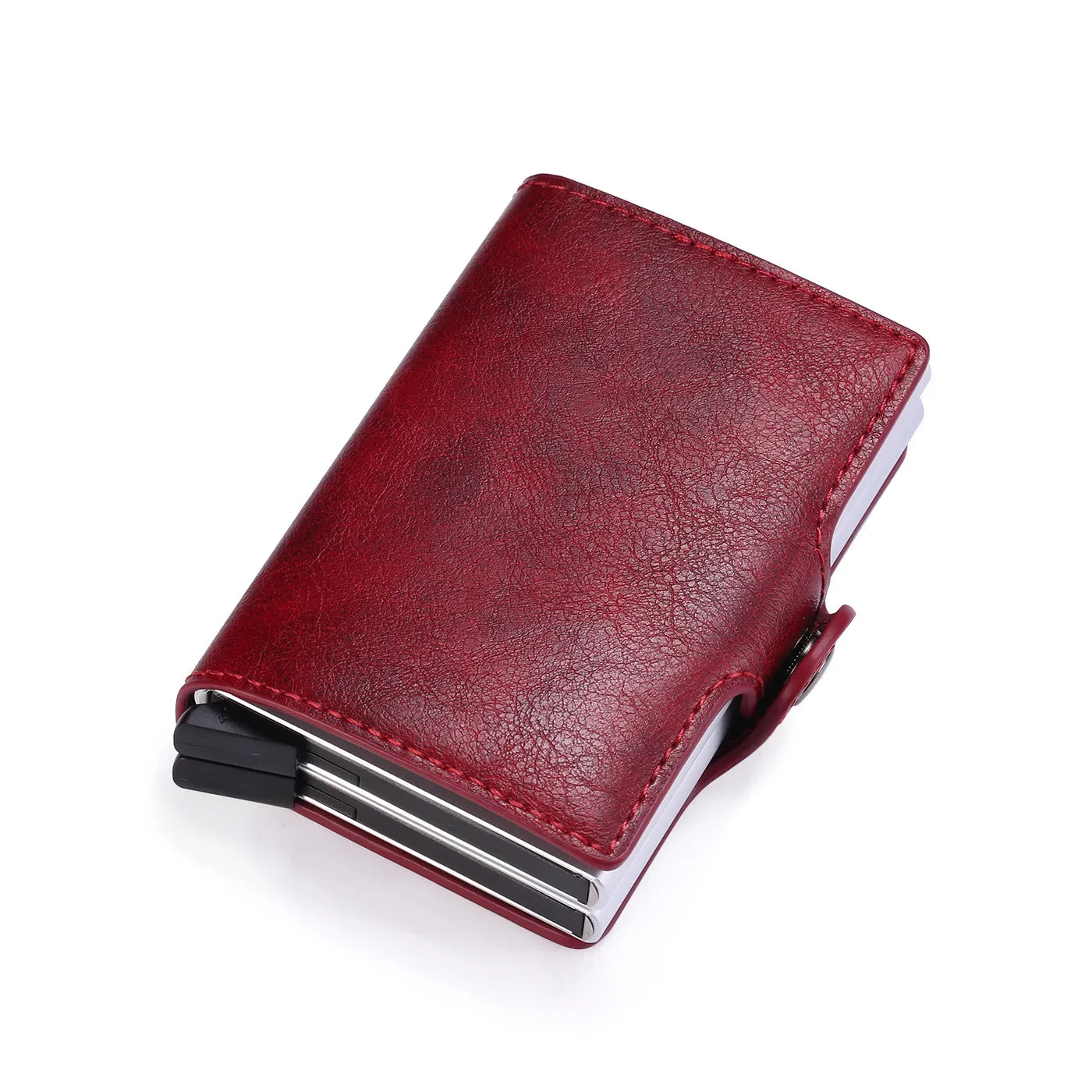 Rfid Men Card Wallets Carbon Fiber Slim Mini Wallet 14 Card Holders Small Money Bag Male Purses (kopija)
