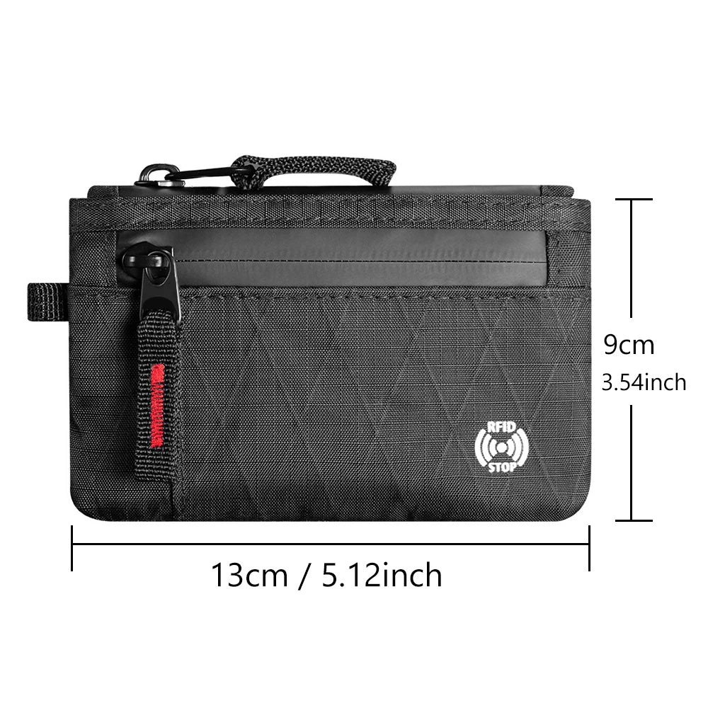 Edc Fashionable Rfid Anti-Theft Ultra-Thin Wallet |   Unisex Zipper Coin Purse |   Multi-Compartment Credit Card Holder, Portable and Lightweight Carry-On Accessory (kopija)