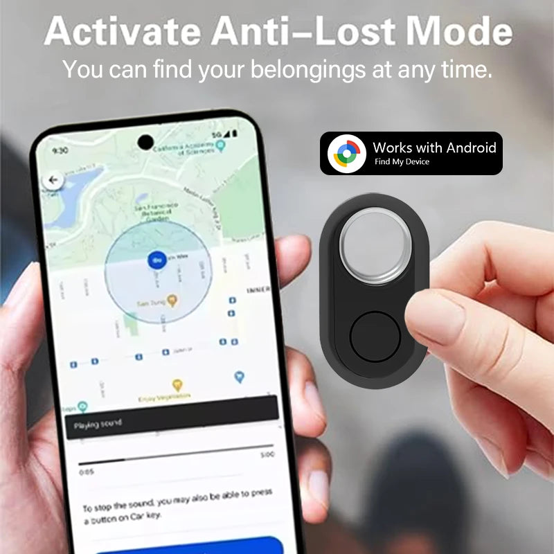 GPS Tracker for Samsung Android Tracker Work with Google Find My Bluetooth Locator Finder Global Positioning Anti-lost Smart Tag