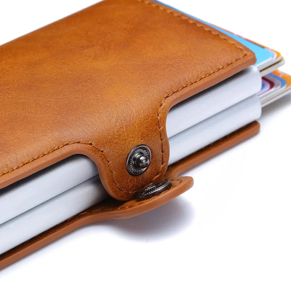 Rfid Men Card Wallets Carbon Fiber Slim Mini Wallet 14 Card Holders Small Money Bag Male Purses (kopija)
