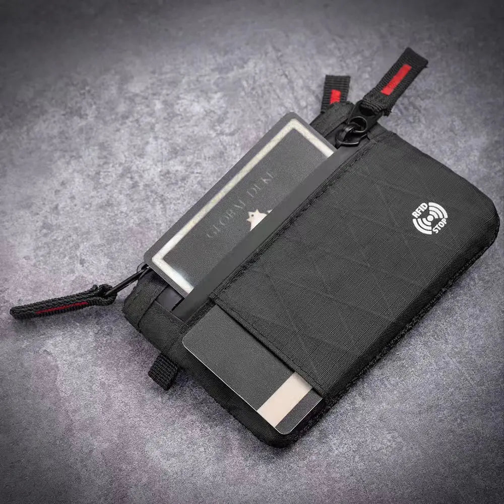 Edc Fashionable Rfid Anti-Theft Ultra-Thin Wallet |   Unisex Zipper Coin Purse |   Multi-Compartment Credit Card Holder, Portable and Lightweight Carry-On Accessory (kopija)