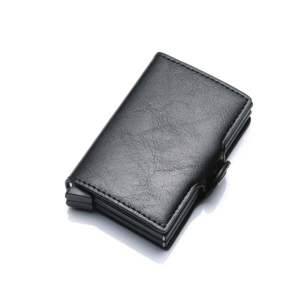 Rfid Men Card Wallets Carbon Fiber Slim Mini Wallet 14 Card Holders Small Money Bag Male Purses (kopija)
