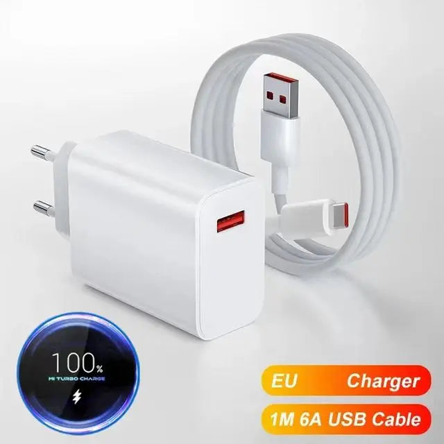 Fast Travel Charger with USB  Port  Quick  Charger for Xiaomi  100-240V,  USB Charger Adapter, Versatile Charging Hub