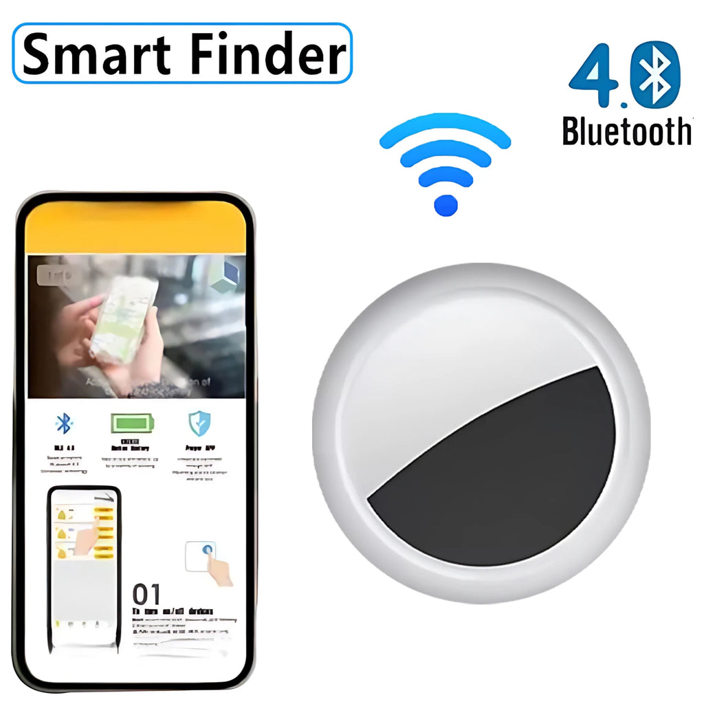 JSPTEC Security Bluetooth Tag Based on IOS Find My app Anti-lose Tracker Sound Locate IOS Message Reminder Alarm Key Finder IOS
