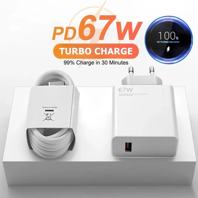 Fast Travel Charger with USB  Port  Quick  Charger for Xiaomi  100-240V,  USB Charger Adapter, Versatile Charging Hub