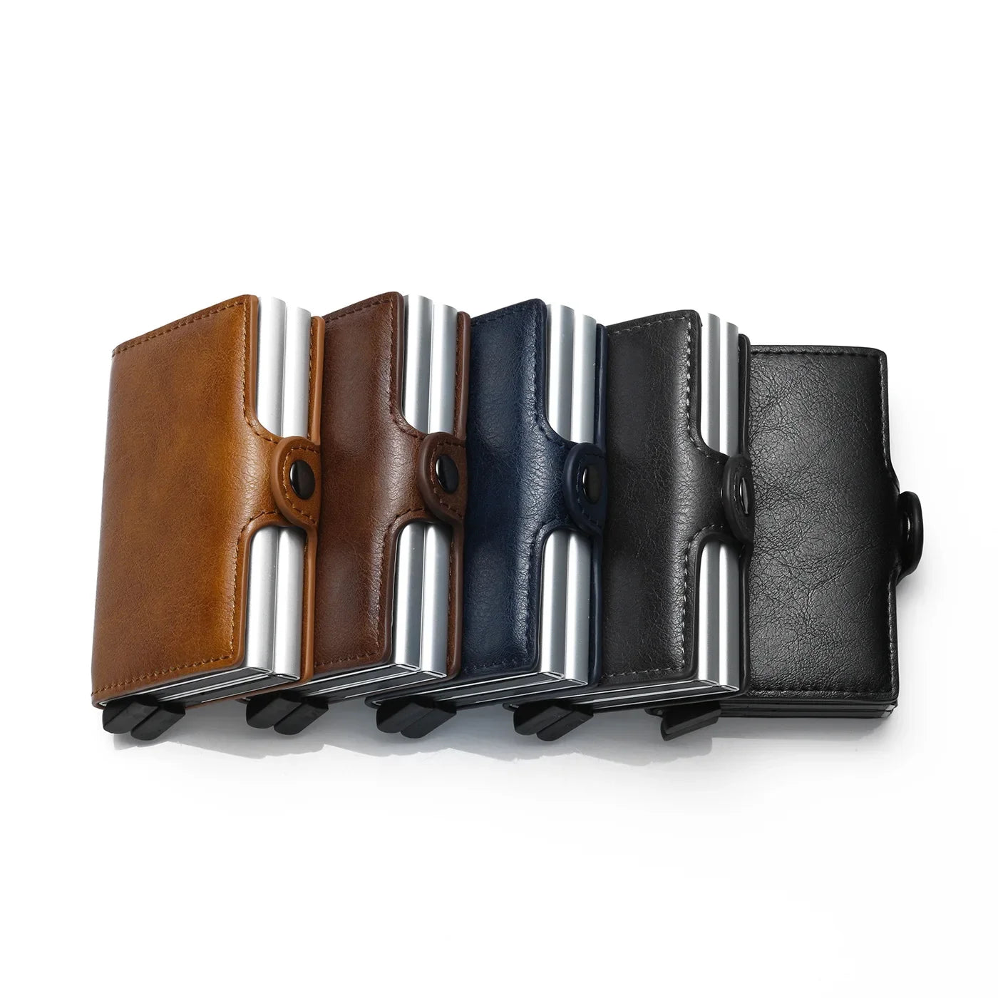 Rfid Men Card Wallets Carbon Fiber Slim Mini Wallet 14 Card Holders Small Money Bag Male Purses (kopija)