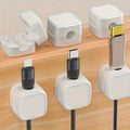 3-12 Pcs/Set Magnetic Cable Clips Cable Organiser Adjustable Cord Holder Under Desk Organizing Cable Management Holder