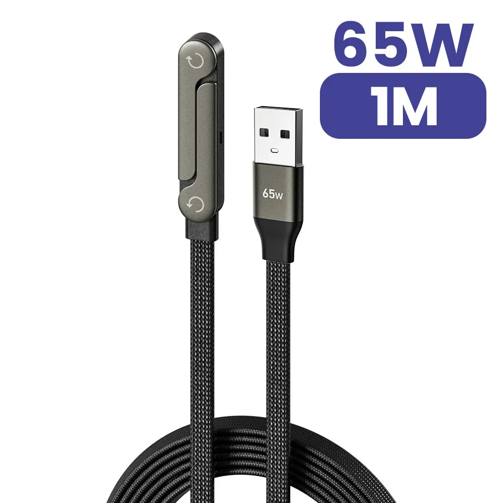 240W 2 in 1 USB C to USB C Fast Charging Foldable Bracket Data Cable Type C Desktop Holder Charging Wire For Iphone17 16 Samsung