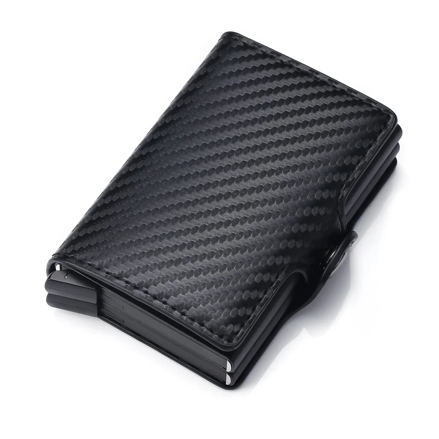 Rfid Men Card Wallets Carbon Fiber Slim Mini Wallet 14 Card Holders Small Money Bag Male Purses (kopija)