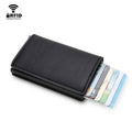 Anti Rfid Carbon Fiber ID Credit Card Holder Men Wallets Mini Automatic Pop up Bank Cardholder Case Minimalist Vallet Choice (kopija)